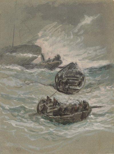 Le Naufrage, vers 1880 - Elihu Vedder