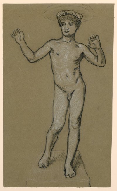 Étude de figure pour un design de fontaine - Elihu Vedder