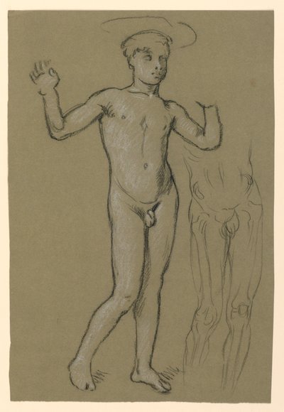 Étude de figure pour une conception de fontaine - Elihu Vedder