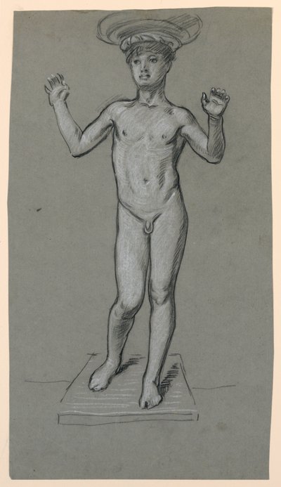 Étude de figure pour une conception de fontaine - Elihu Vedder
