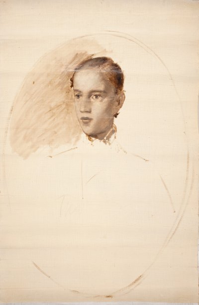 Esquisse de portrait. Probablement le fils de l