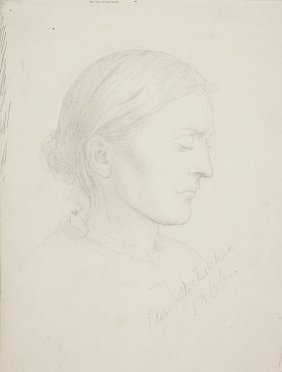 Vieille femme de profil - Elisabeth Jerichau Baumann
