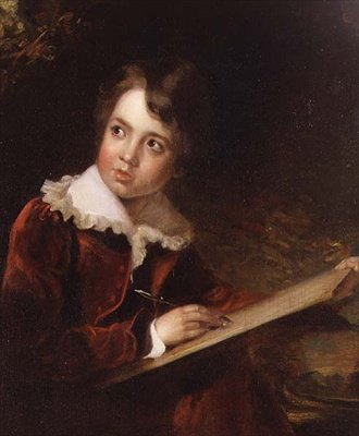 Jeune garçon écrivant - Elisabeth Louise (attr. to) Vigee Lebrun