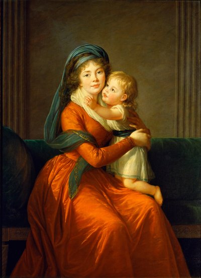 Portrait de la princesse Alexandra Golitsyna et de son fils Piotr - Élisabeth Louise Vigée Le Brun