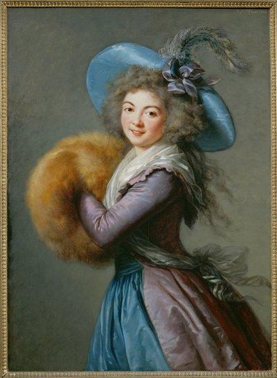 Mme Mole-Raymond (peinture sur bois) - Elisabeth Louise Vigee-Lebrun