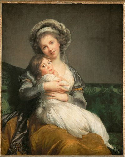Vigee-Le Brun, autoportrait, et sa fille Julie ... - Elisabeth Louise Vigee-Lebrun