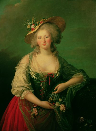 Élisabeth de France (1764-94) dite Madame Élisabeth, vers 1782 - Elisabeth Louise Vigee Lebrun