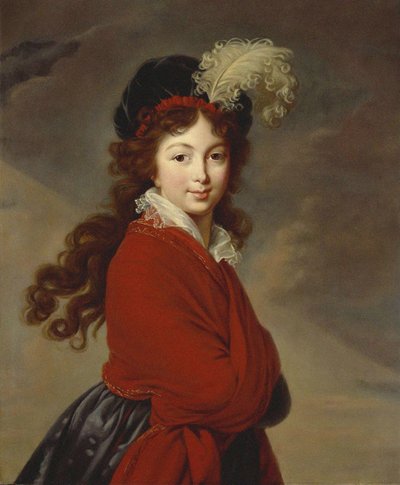 Portrait de la duchesse Anna Feodorovna de Russie, princesse Juliane de Saxe-Cobourg-Saalfeld - Elisabeth Louise Vigee Lebrun