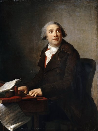 Portrait de Giovanni Paisiello 1740-1816 au clavecin - Elisabeth Louise Vigee Lebrun
