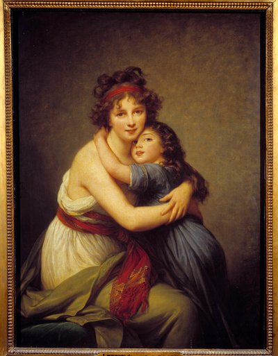 Portrait de Madame Vigée Lebrun et de sa fille Jeanne-Lucie-Louise, dite Julie (1780 - 1819) - Elisabeth Louise Vigee Lebrun