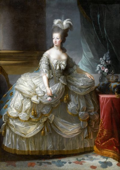 Portrait de la reine Marie-Antoinette de France 1755-1793 - Elisabeth Louise Vigee Lebrun