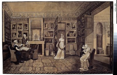 Salle de dessins de la maison prince Ivan Ivanowitch Bariatinsky à Altona - Elisabeth Louise Vigee Lebrun