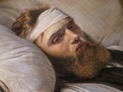 Un soldat danois blessé, détail - Elisabeth Maria Anna Jerichau-Baumann