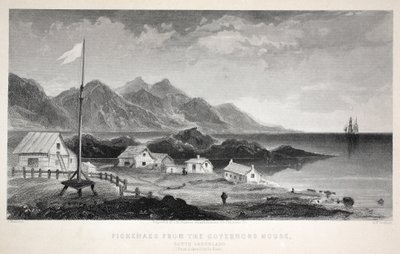 Fiskenaes depuis la maison du gouverneur, illustration de 