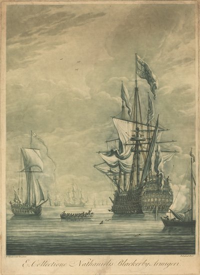 Scène de navigation de la collection de Nathaniel Blackerby, années 1720 - Elisha Kirkall