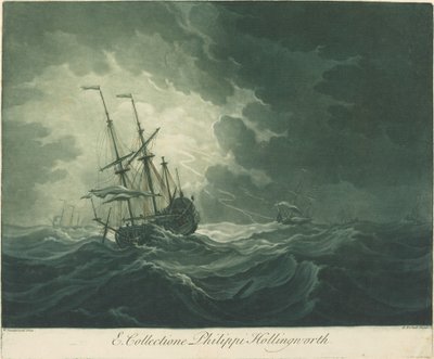 Scène de navigation de la collection de Philip Hollingworth - Elisha Kirkall after Willem van de Velde the Elder