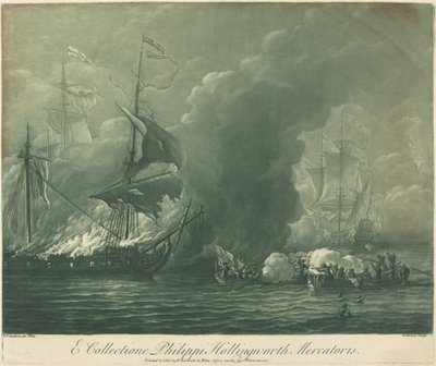 Scène de navigation de la collection de Philip Hollingworth - Elisha Kirkall after Willem van de Velde the Elder