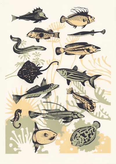 Poisson aux algues pêches, 2015 - Eliza Southwood