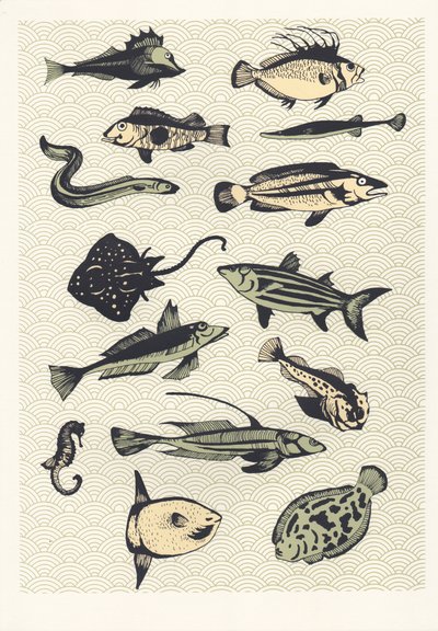Poisson japonais jaune - Eliza Southwood
