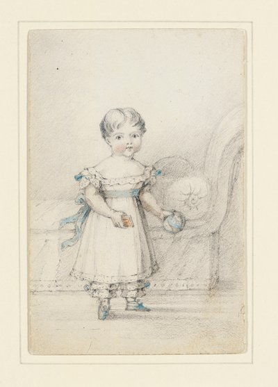 Princesse Victoria avec un ballon, 1822 - Elizabeth Keith Heathcote