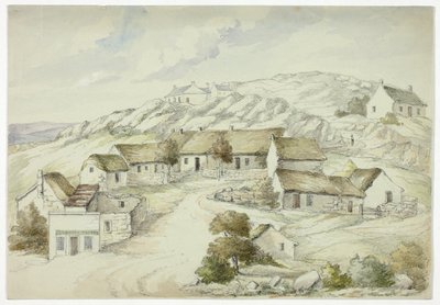 Village de Kilkenny depuis les Rochers - Elizabeth Murray
