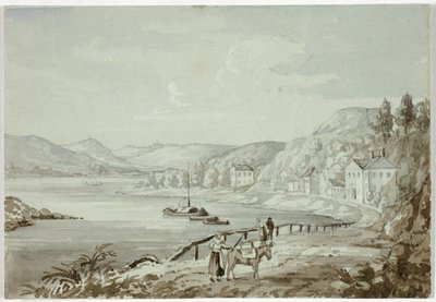 Sur le Rhin (recto), et Mère et enfant (verso) - Elizabeth Murray