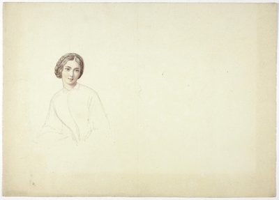 Étude pour portrait féminin - Elizabeth Murray