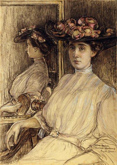Esquisse de portrait de Mlle Palmer - Elizabeth Nourse