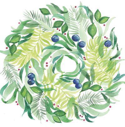 Couronne, 2017 (aquarelle) - Elizabeth Rider