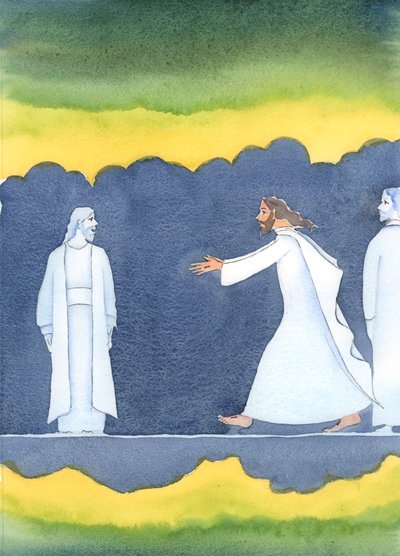 Après la mort du Christ, Il a dépassé de nombreux saints dans le monde souterrain pour saluer Abraham, qui a obéi à l