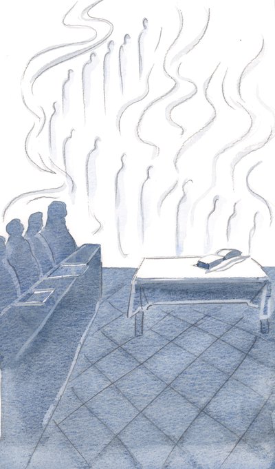 Les anges ont fait écho aux chants humbles des frères, leur adoration entrelacée de joie et de bannières lumineuses - Elizabeth Wang