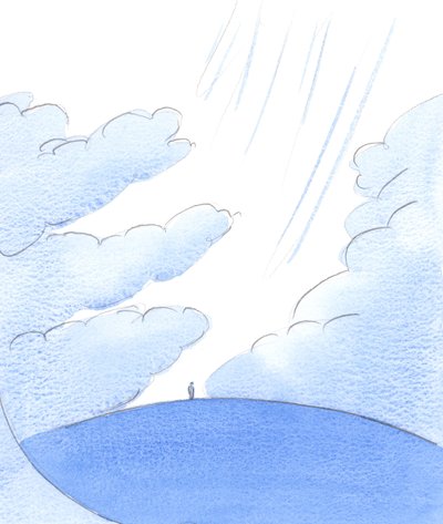 Comme seule une force puissante peut repousser les nuages au-dessus de la terre, seule une prière contemplative puissante ouvre un 