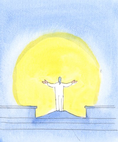 À chaque célébration du Saint Sacrifice de la Messe, le Christ est réellement présent, priant pour les pécheurs, regardant vers le Père, tout comme lorsque le Christ priait autrefois depuis la Croix - Elizabeth Wang