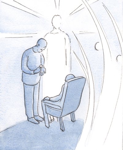 Le Christ ne nous laisse pas seuls dans nos maladies et nos troubles, mais vient à nous dans son sacrement, accompagné par des anges. - Elizabeth Wang
