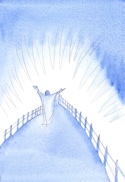 Le Christ est avec son Église, pendant le Saint Sacrifice de la Messe, priant en notre nom - Elizabeth Wang