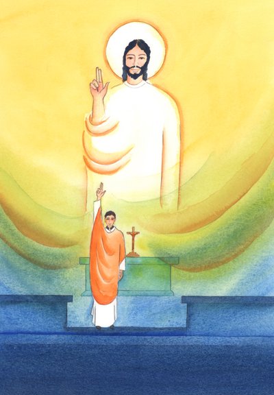 Le Christ parle et agit à travers Ses prêtres, qui bénissent et pardonnent 