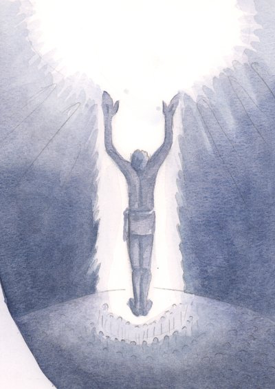 Le Christ se tient parmi nous à la messe et prie pour les pécheurs en offrant son sacrifice unique - Elizabeth Wang