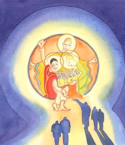 Le Christ accueille l