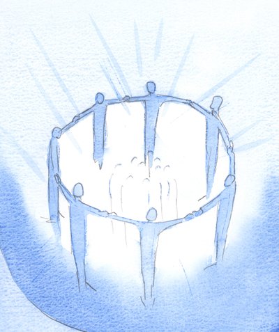 Les amis et les relations qui vivent, travaillent et prient unis dans le Christ repoussent les ténèbres pour éclairer les autres, 2002 - Elizabeth Wang