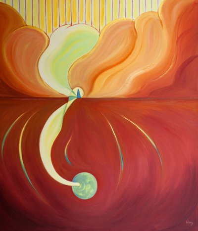 Dieu a répandu son Esprit sur la Vierge Marie pour la rendre féconde pour le bien du monde entier, 2000 - Elizabeth Wang