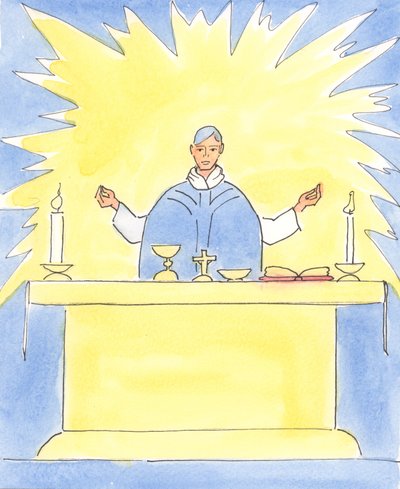 Dieu reçoit le plus grand honneur lorsque le désir suprême du prêtre à la messe est de Lui rendre gloire par une offrande respectueuse du Saint Sacrifice - Elizabeth Wang
