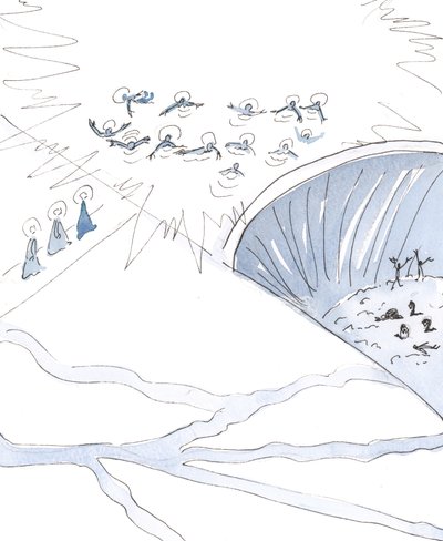 Le paradis est trouvé par ceux qui suivent le chemin vers la rivière d