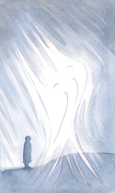 Les saints anges nous gardent, se tenant en vénération à côté de tous ceux qui sont rayonnants de la présence du Christ, 2000 - Elizabeth Wang