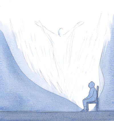 Je me suis assis à côté de mon âme - pour ainsi dire - offrant la propre gloire du Christ au Père, en louange et adoration - Elizabeth Wang