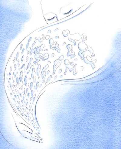 Aux yeux de Dieu, les petits bébés qui meurent - avant ou après la naissance - sont comme des étoiles filantes qui brillent brièvement puis tombent du ciel - Elizabeth Wang