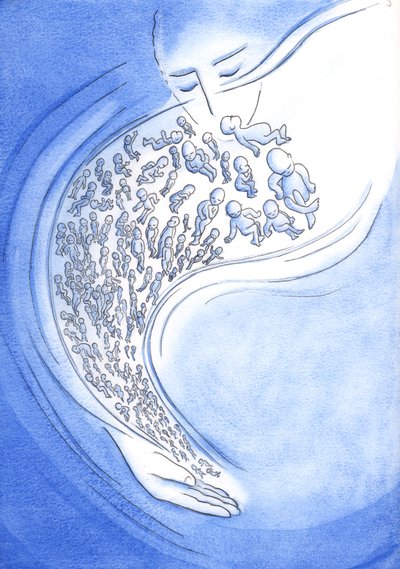 Aux yeux de Dieu, les petits bébés qui meurent - avant ou après la naissance - sont comme des étoiles filantes qui brillent brièvement puis tombent du ciel - Elizabeth Wang