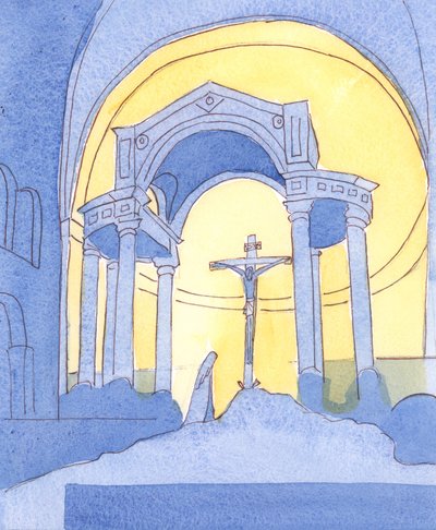 À la cathédrale de Westminster, et dans chaque église catholique, le Sacrifice du Calvaire est re-présenté pour notre salut à la messe - Elizabeth Wang