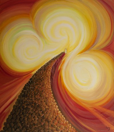 Jésus se tient au cœur de la divinité, se réjouit de notre louange au Père, et aspire à ce que nous le rejoignions au ciel. - Elizabeth Wang