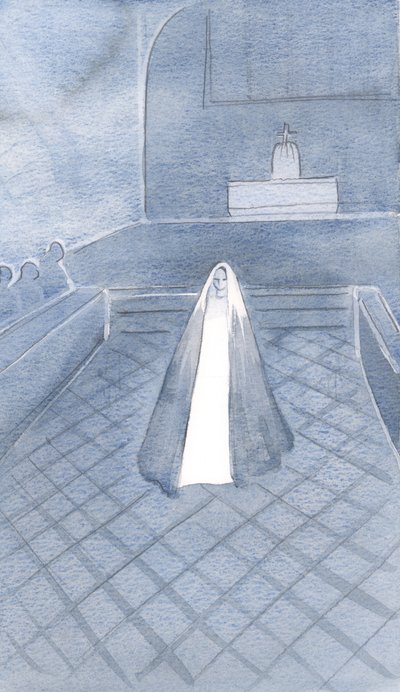 Elle qui est pure comme le Christ, se tenait parmi ces frères dominicains à Oxford qui vivent pour Son Fils, liés par leurs trois vœux, 2000 - Elizabeth Wang