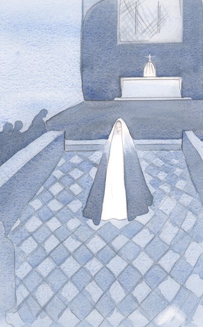 Elle qui est pure comme le Christ, se tenait parmi ces frères dominicains à Oxford qui vivent pour son Fils, liés par leurs trois vœux - Elizabeth Wang